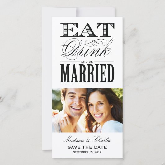 & BE MARRIED | BEWAREN VAN DE DATUM VAN AANKONDIGI SAVE THE DATE (Voorkant)