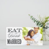 & BE MARRIED | BEWAREN VAN DE DATUM VAN AANKONDIGI SAVE THE DATE (Staand voorkant)