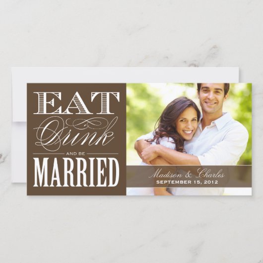 & BE MARRIED | BEWAREN VAN DE DATUM VAN AANKONDIGI SAVE THE DATE (Voorkant)