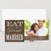 & BE MARRIED | BEWAREN VAN DE DATUM VAN AANKONDIGI SAVE THE DATE (Voorkant / Achterkant)