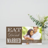 & BE MARRIED | BEWAREN VAN DE DATUM VAN AANKONDIGI SAVE THE DATE (Staand voorkant)