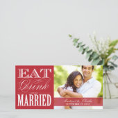 & BE MARRIED | BEWAREN VAN DE DATUM VAN AANKONDIGI SAVE THE DATE (Staand voorkant)