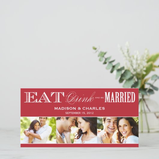 & BE MARRIED | BEWAREN VAN DE DATUM VAN AANKONDIGI SAVE THE DATE (Staand voorkant)