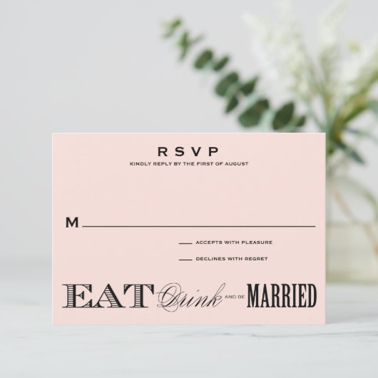 & BE MARRIED | RSVP 3,5 x 5 (Staand voorkant)