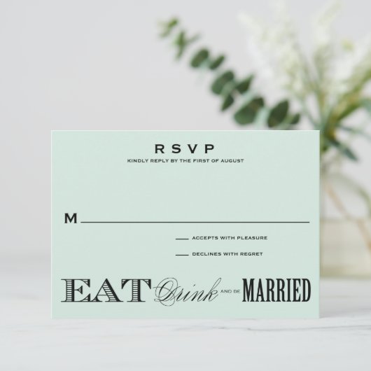 & BE MARRIED | RSVP 3,5 x 5 (Staand voorkant)