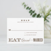 & BE MARRIED | RSVP 3,5 x 5 Kaartje (Staand voorkant)