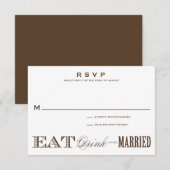 & BE MARRIED | RSVP 3,5 x 5 Kaartje (Voorkant / Achterkant)