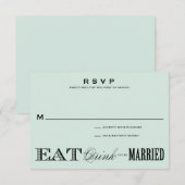 & BE MARRIED | RSVP 3,5 x 5 Kaartje (Voorkant / Achterkant)