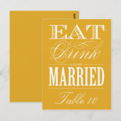 & BE MARRIED | TABEL NUMMER BRIEFKAART (Voorkant / Achterkant)