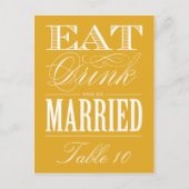 & BE MARRIED | TABEL NUMMER BRIEFKAART (Voorkant)