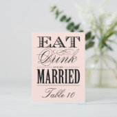 & BE MARRIED | TABEL NUMMER BRIEFKAART (Staand voorkant)