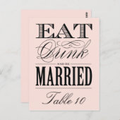 & BE MARRIED | TABEL NUMMER BRIEFKAART (Voorkant / Achterkant)
