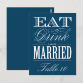 & BE MARRIED | TABEL NUMMER BRIEFKAART (Voorkant / Achterkant)