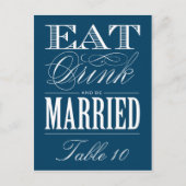 & BE MARRIED | TABEL NUMMER BRIEFKAART (Voorkant)