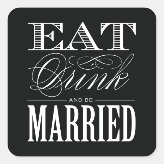 & BE MARRIED | VOORSTANDER STICKERS (Voorkant)