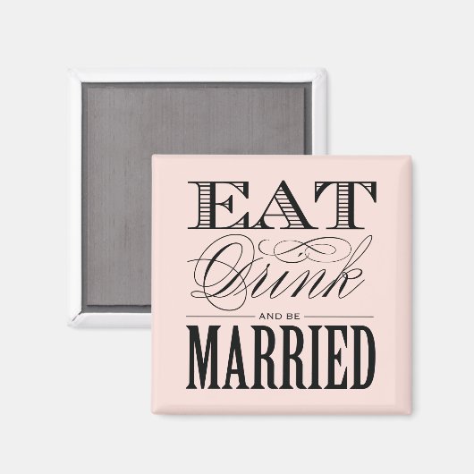 & BE MARRIED | WEDING MAGNET (Voorkant / Achterkant)