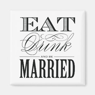 & BE MARRIED   WEDING MAGNET