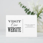 & BE MARRIED | WEDING WEBSITE-KAART INFORMATIEKAARTJE (Staand voorkant)