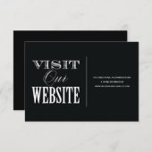 & BE MARRIED | WEDING WEBSITE-KAART INFORMATIEKAARTJE (Voorkant / Achterkant)