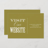 & BE MARRIED | WEDING WEBSITE-KAART INFORMATIEKAARTJE (Voorkant / Achterkant)