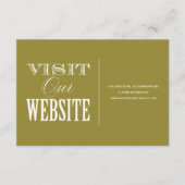 & BE MARRIED | WEDING WEBSITE-KAART INFORMATIEKAARTJE (Voorkant)