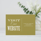 & BE MARRIED | WEDING WEBSITE-KAART INFORMATIEKAARTJE (Staand voorkant)