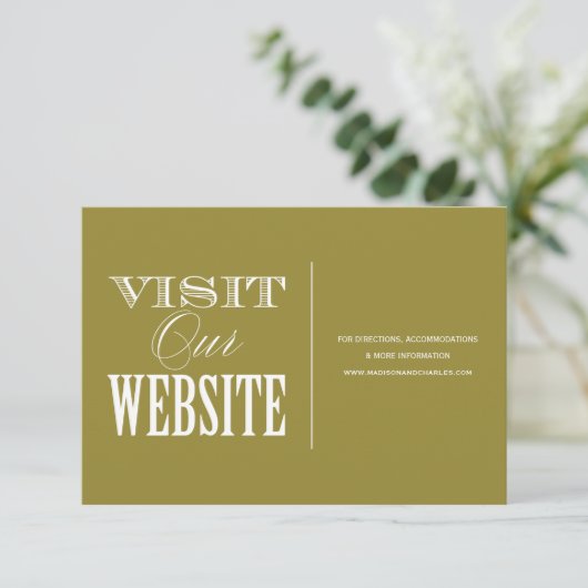 & BE MARRIED | WEDING WEBSITE-KAART INFORMATIEKAARTJE (Staand voorkant)