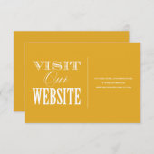 & BE MARRIED | WEDING WEBSITE-KAART INFORMATIEKAARTJE (Voorkant / Achterkant)