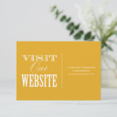 & BE MARRIED | WEDING WEBSITE-KAART INFORMATIEKAARTJE (Staand voorkant)