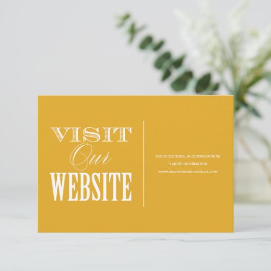 & BE MARRIED | WEDING WEBSITE-KAART INFORMATIEKAARTJE (Staand voorkant)