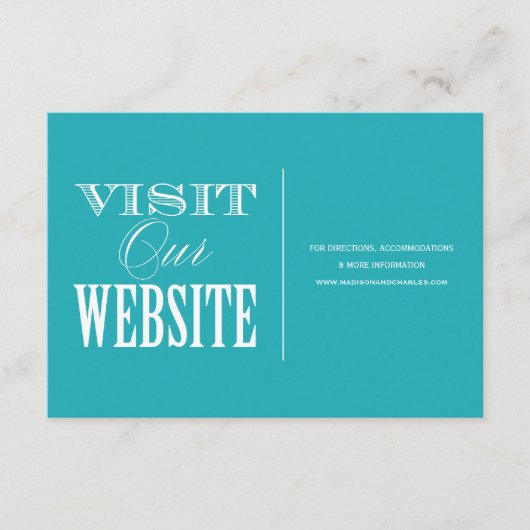 & BE MARRIED | WEDING WEBSITE-KAART INFORMATIEKAARTJE (Voorkant)