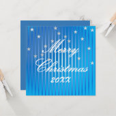 Be Merry and Shine Bright Flat Wenskaart Kaart (Voorkant / Achterkant in situ)