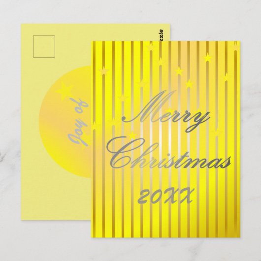 Be Merry and Shine Bright Post Kaart (Voorkant / Achterkant)