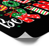 Be Merry Be Jolly Be Kind Merry Christmas Teacher  Poster (Hoek)