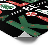 Be-Merry Be Jolly Be Kind Shirt Merry Xmas Teacher Poster (Hoek)