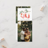 Be Merry & Bright Christmas Vertical 2 Foto Kaart (Voorkant / Achterkant in situ)