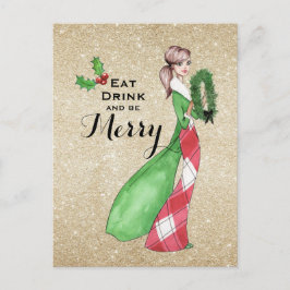 Be Merry Christmas Wenskaart Briefkaart