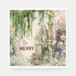 Be Merry Fairy Castle Napkin - Betoverd bos Servet