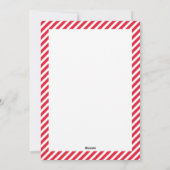 BE MERRY FAMILIE foto modern leuk script rood Feestdagenkaart (Achterkant)