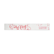 BE MERRY HOLIDAY decoratie grillig rood script