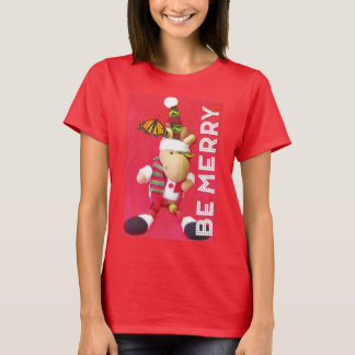 BE MERRY Holiday T-shirt voor vrouwen