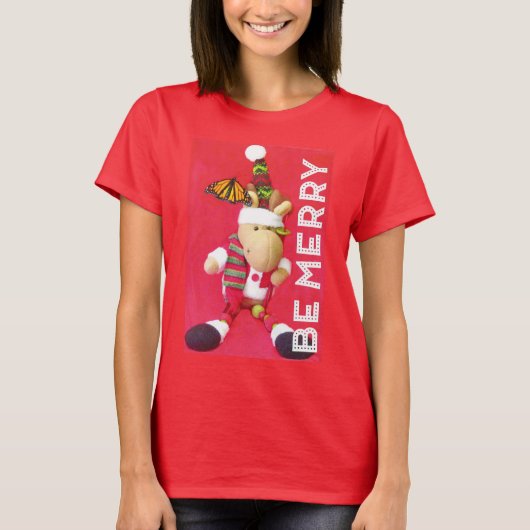 BE MERRY Holiday T-shirt voor vrouwen (Voorkant)