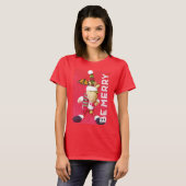 BE MERRY Holiday T-shirt voor vrouwen (Voorkant volledig)