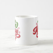 Be Merry Retro Groovy Kerst Feestdagen Koffiemok (Center)