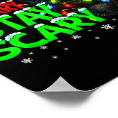 Be Merry Stay Y Black Cat Funny Halloween Christma Poster (Hoek)