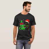 Be Merry Stay Y Black Cat Funny Halloween Christma T-shirt (Voorkant volledig)