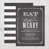 BE MERRY  | VERZOEK VAN DE PARTIJ VAN HOLIDAAG KAART (Voorkant / Achterkant)