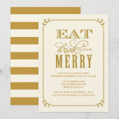 BE MERRY  | VERZOEK VAN DE PARTIJ VAN HOLIDAAG KAART (Voorkant / Achterkant)