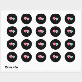 Be Mine 67 Cute Valentine Meme Heart Saying  Ronde Sticker (Vel)