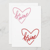 BE MINE  ADVIESKAART (Voorkant / Achterkant)